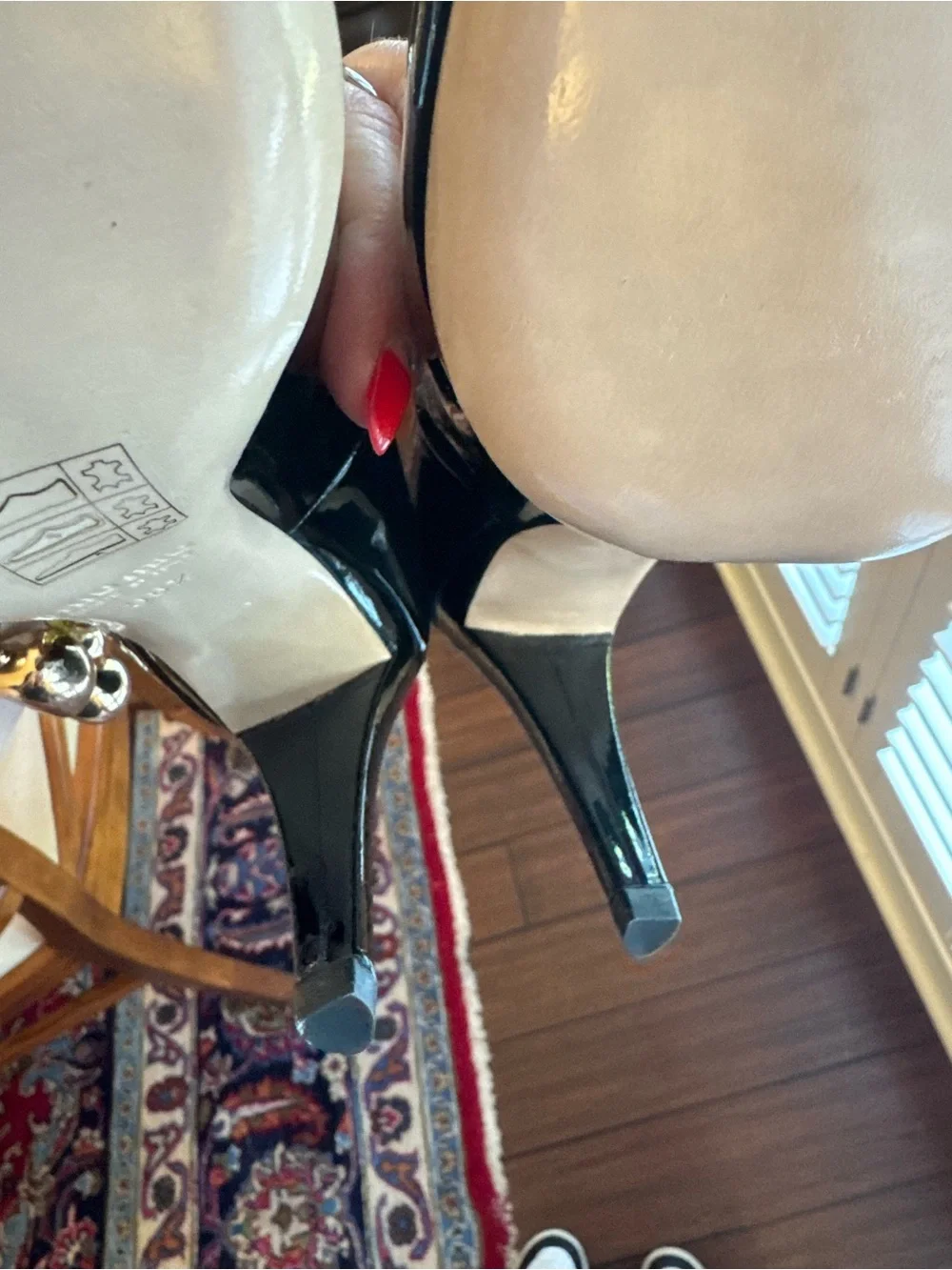 Miu Miu Black Patent Pointed Pumps